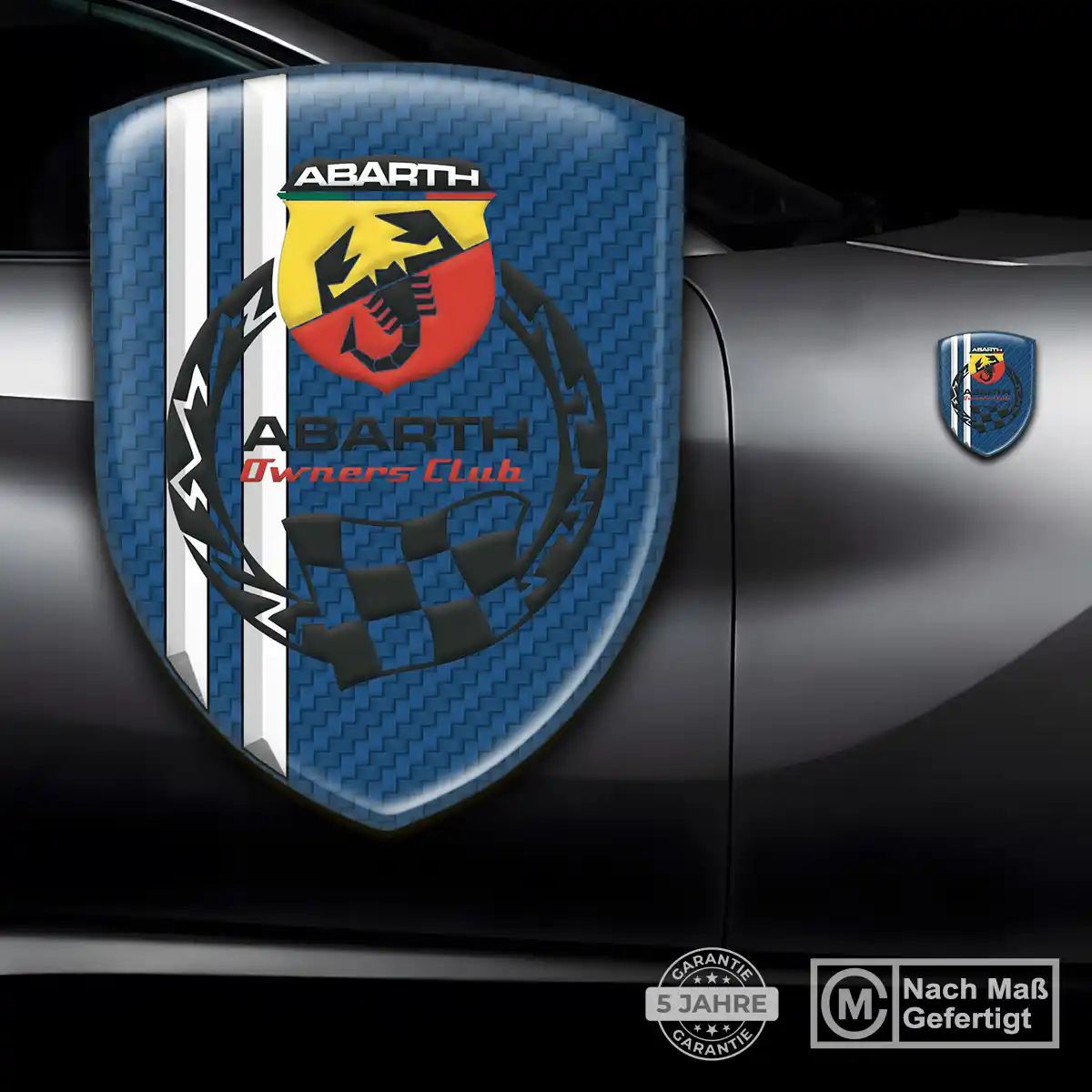 Abarth Aufkleber Embleme Silikon Überzeugende Qualität