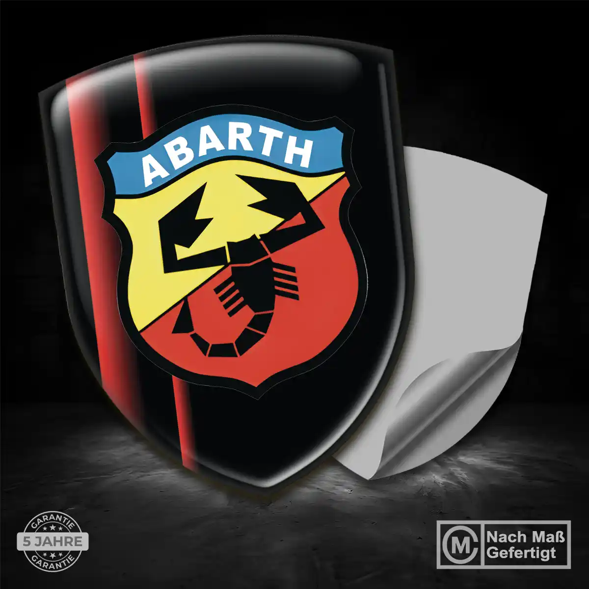Abarth Aufkleber Embleme Silikon Elegantes Design