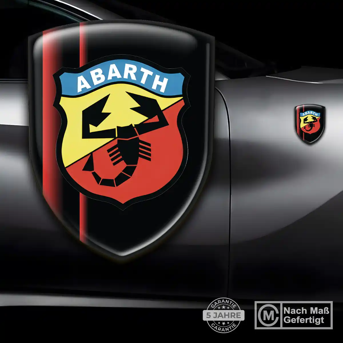 Abarth Aufkleber Embleme Silikon Elegantes Design