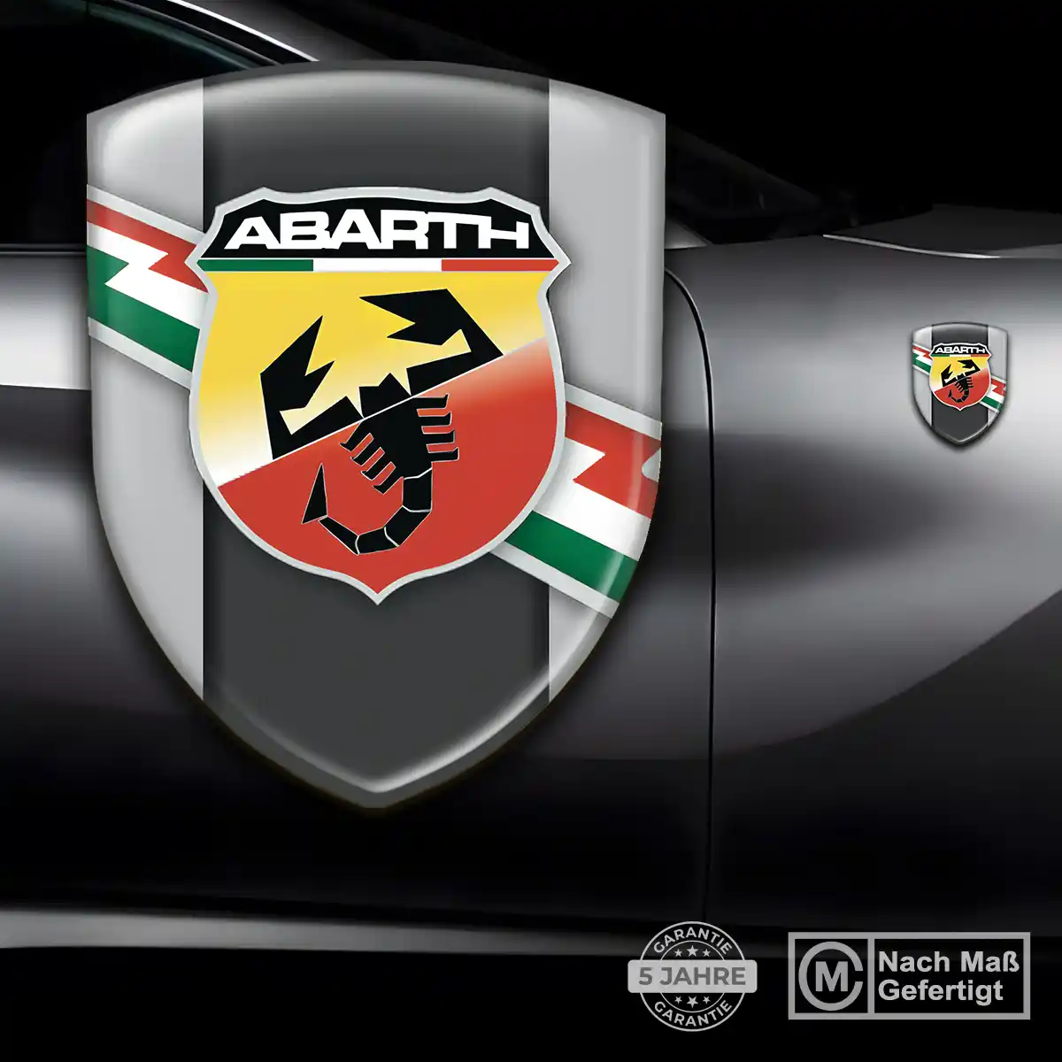 Abarth Aufkleber Embleme Silikon Erstklassige Qualität