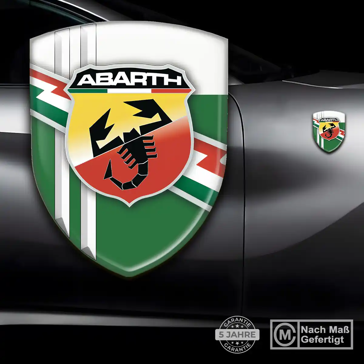 Abarth Aufkleber Embleme Silikon Hohe Qualität