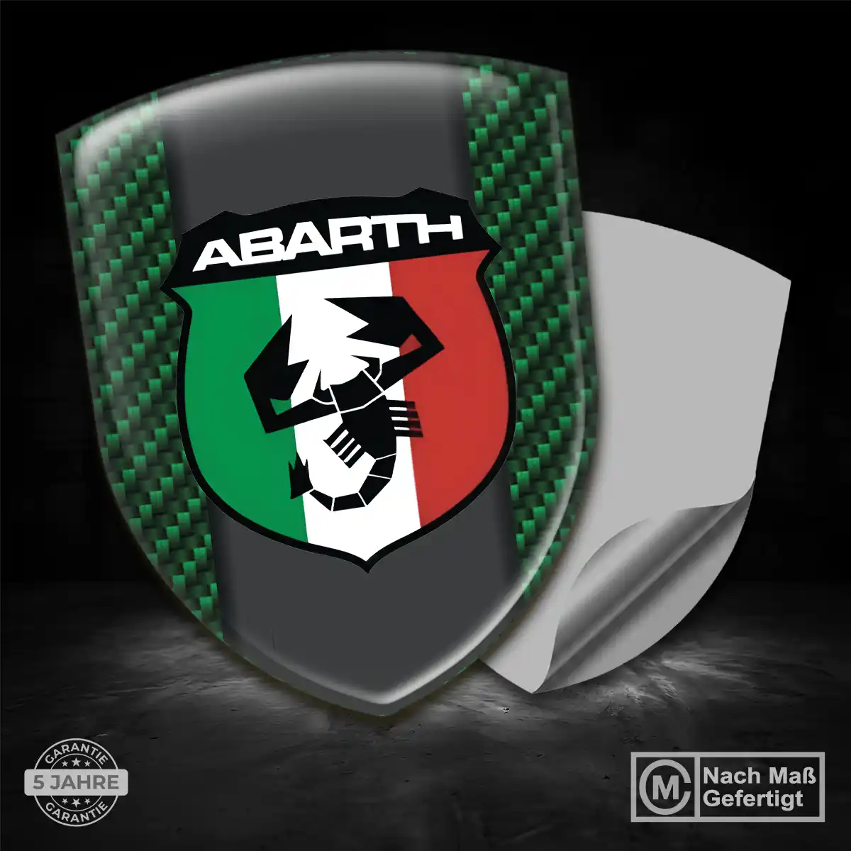 Abarth Aufkleber Embleme Silikon Limitierte Auflage