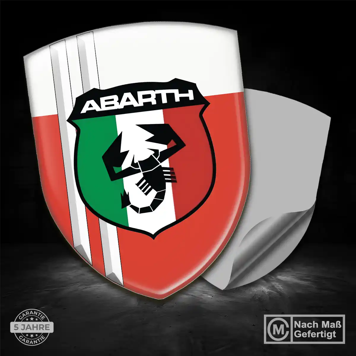 Abarth Aufkleber Embleme Silikon Spitzenqualität