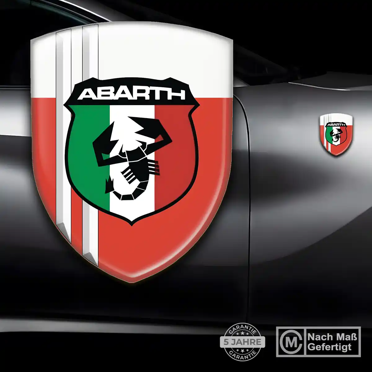 Abarth Aufkleber Embleme Silikon Spitzenqualität