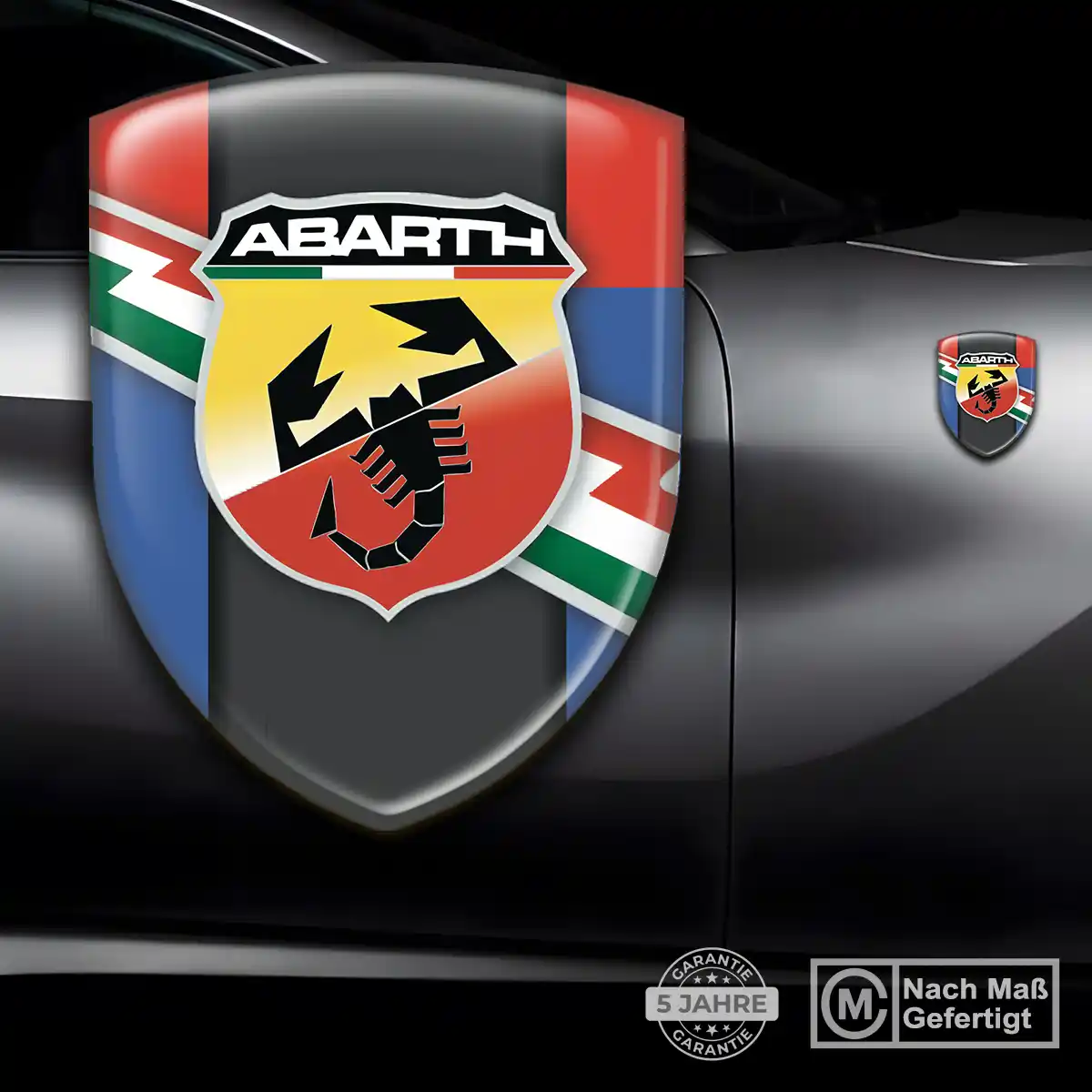 Abarth Aufkleber Embleme Silikon Stilvolles Design