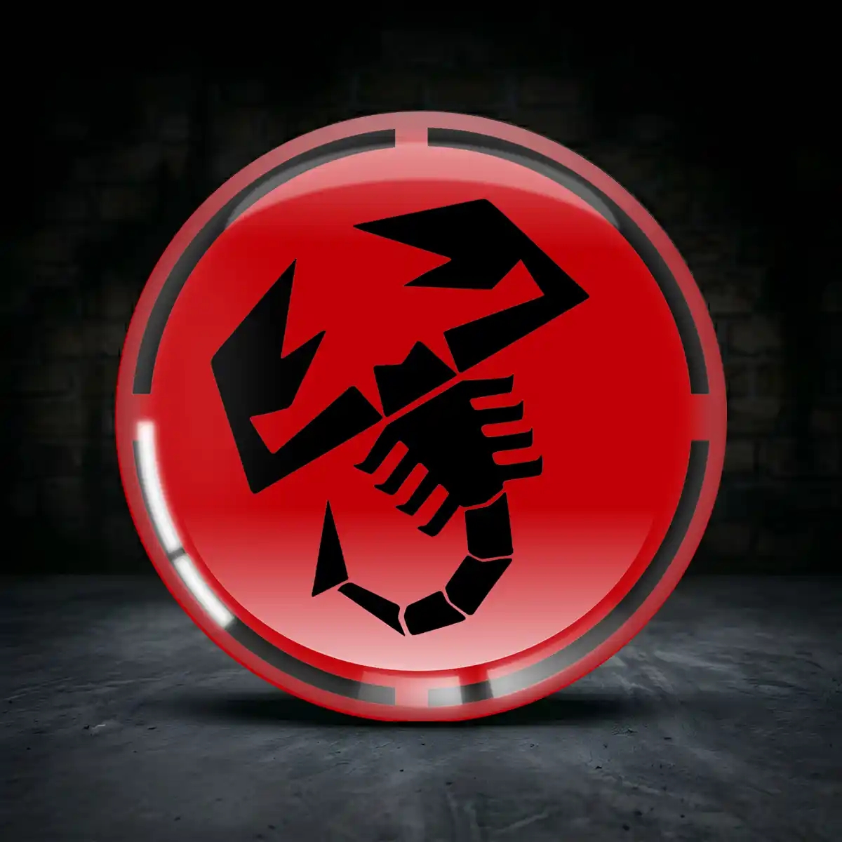 Abarth Aufkleber Epoxidharz Limitierte Auflage