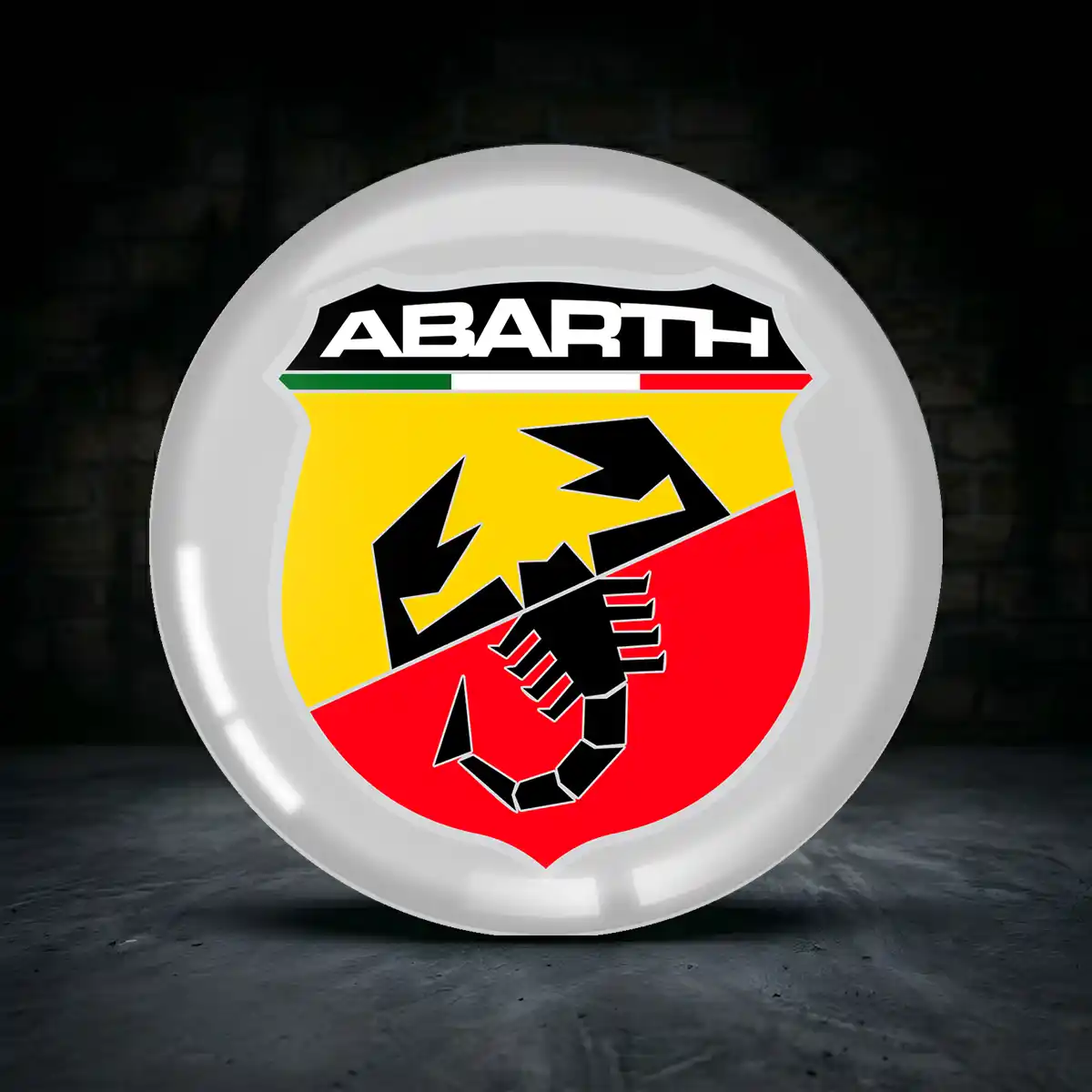 Abarth Aufkleber Felgenemblem Silikon Hohe Qualität