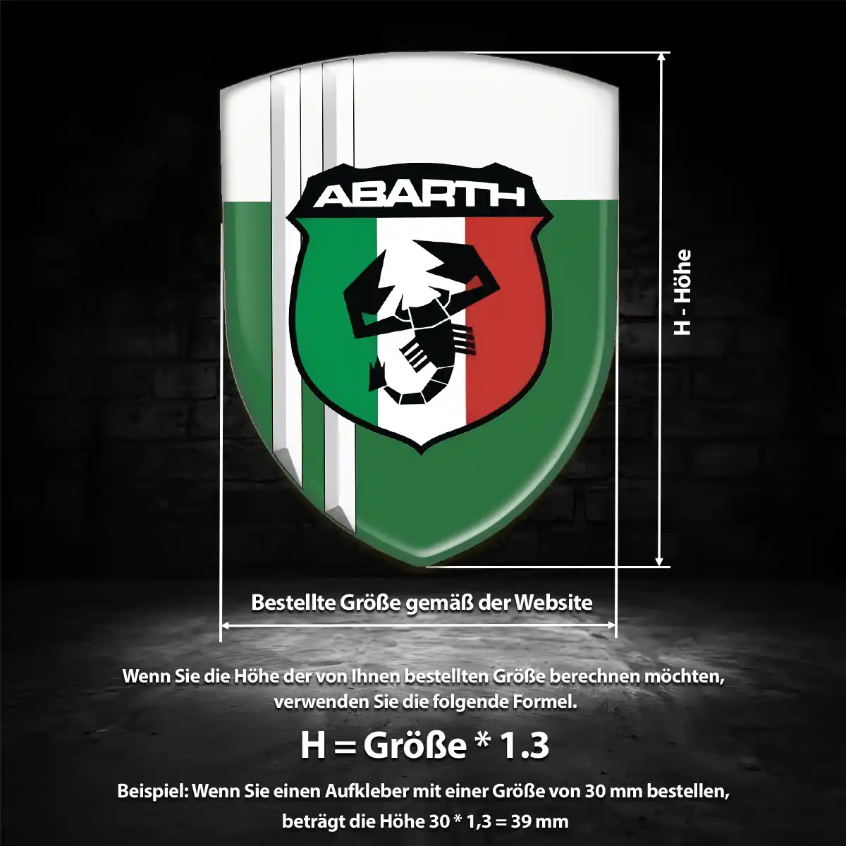 Abarth Aufkleber Höchste Qualität