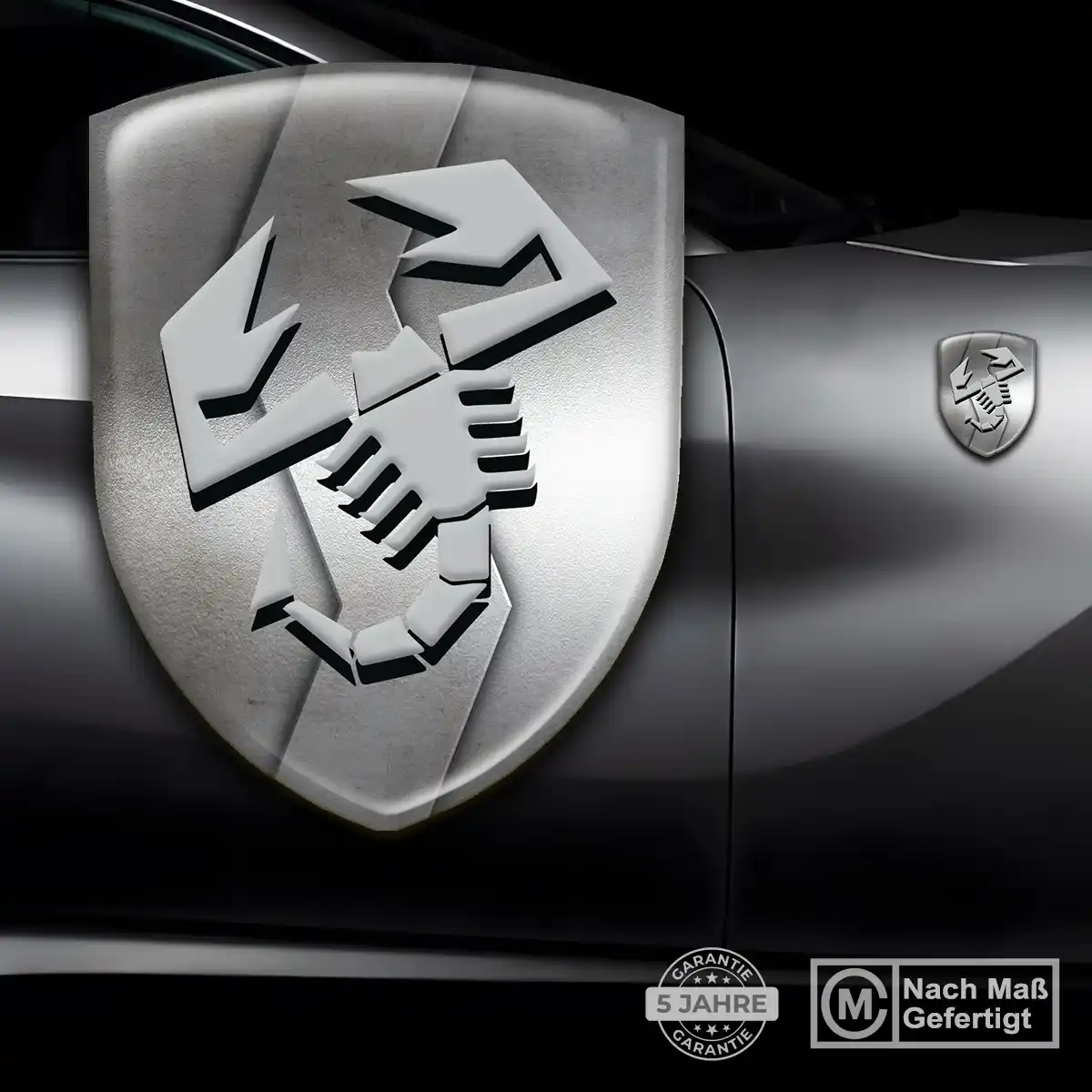 Abarth Aufkleber Hochwertiges Harz