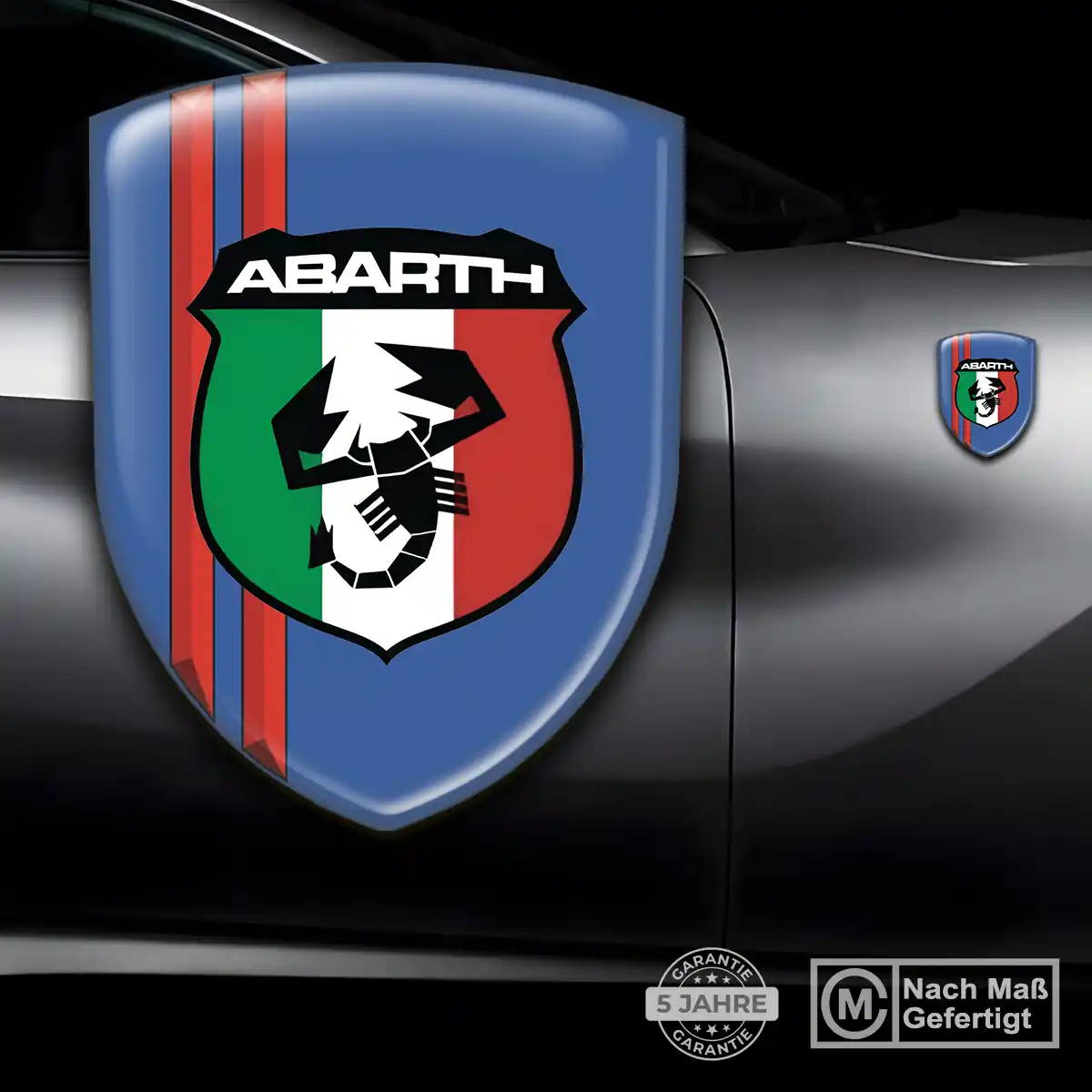 Abarth Aufkleber Interieurdesign