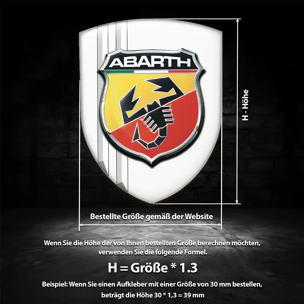 Abarth Aufkleber Limitierte Auflage