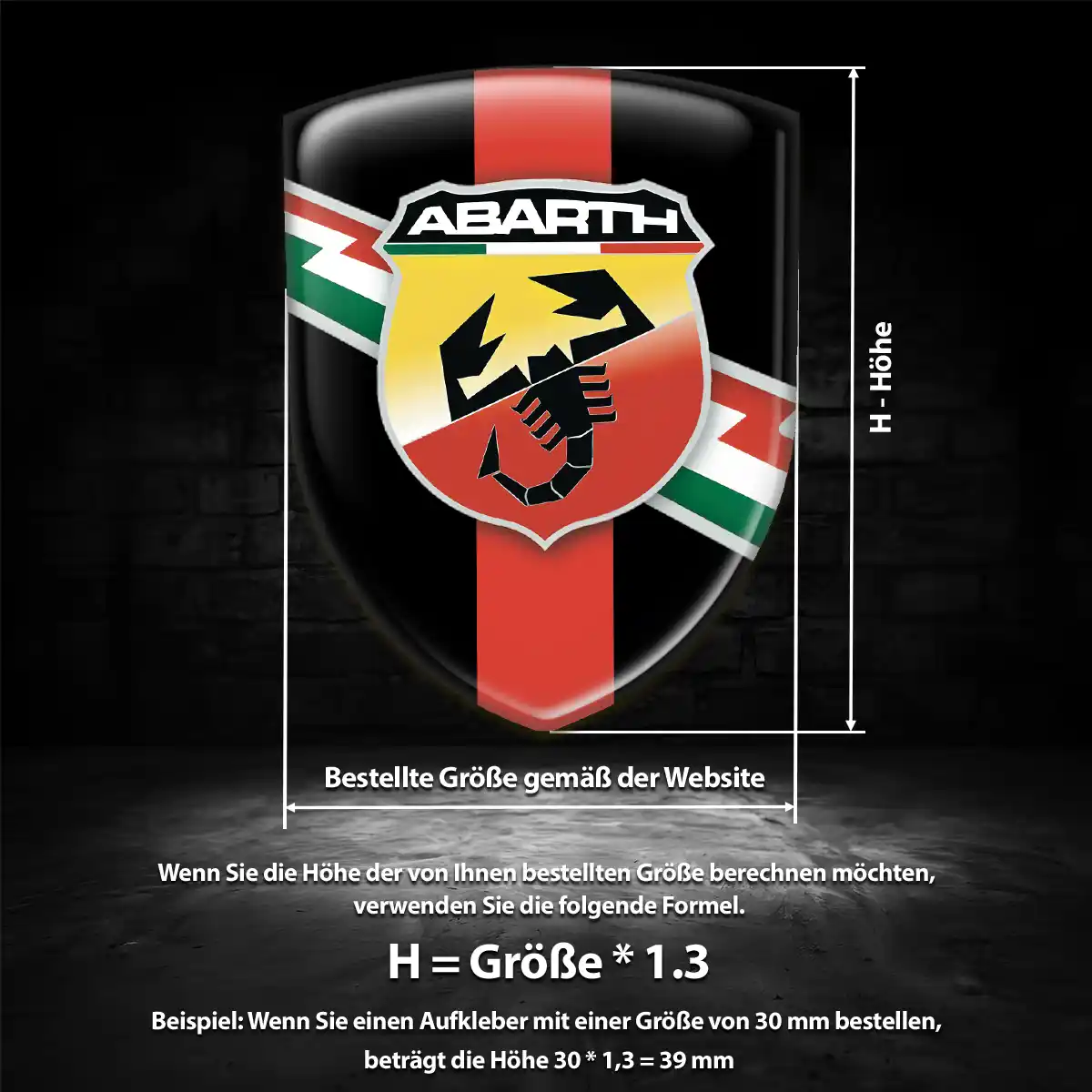 Abarth Aufkleber Luxus-Edition