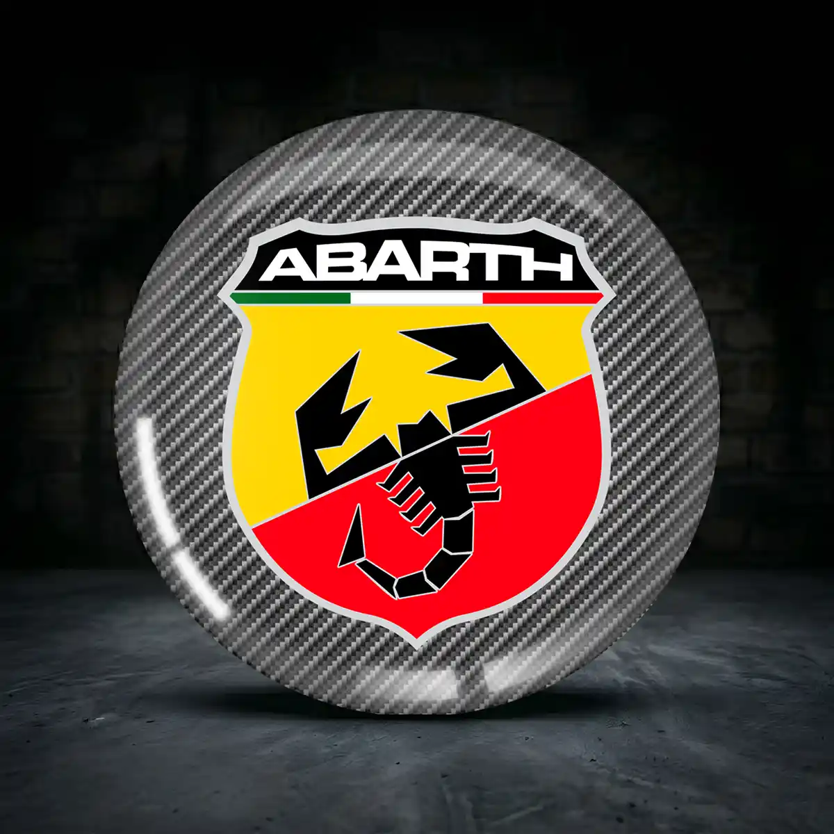 Abarth Aufkleber Nabendeckel Premiumqualität