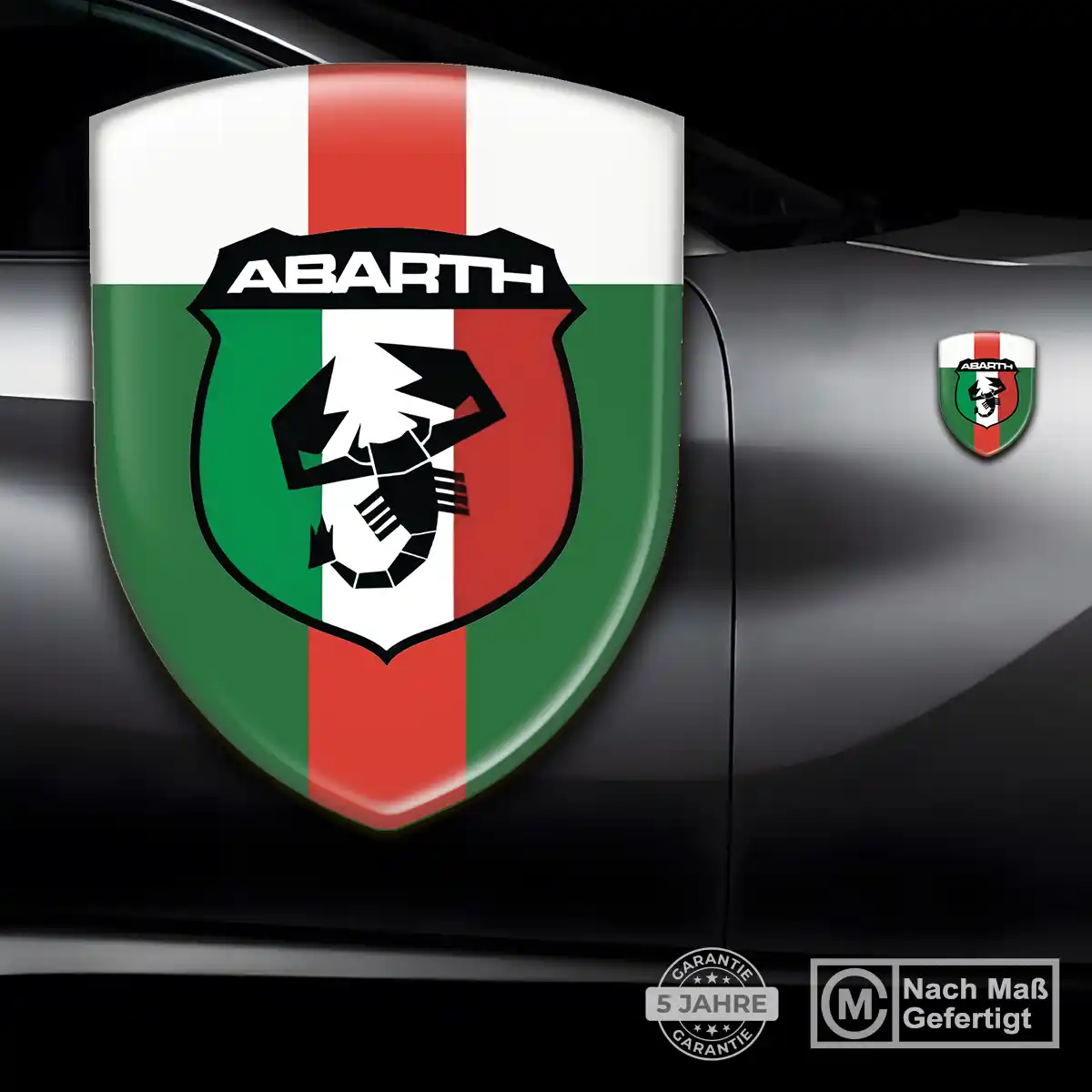 Abarth Aufkleber Silikon Embleme Auto Interieurdesign