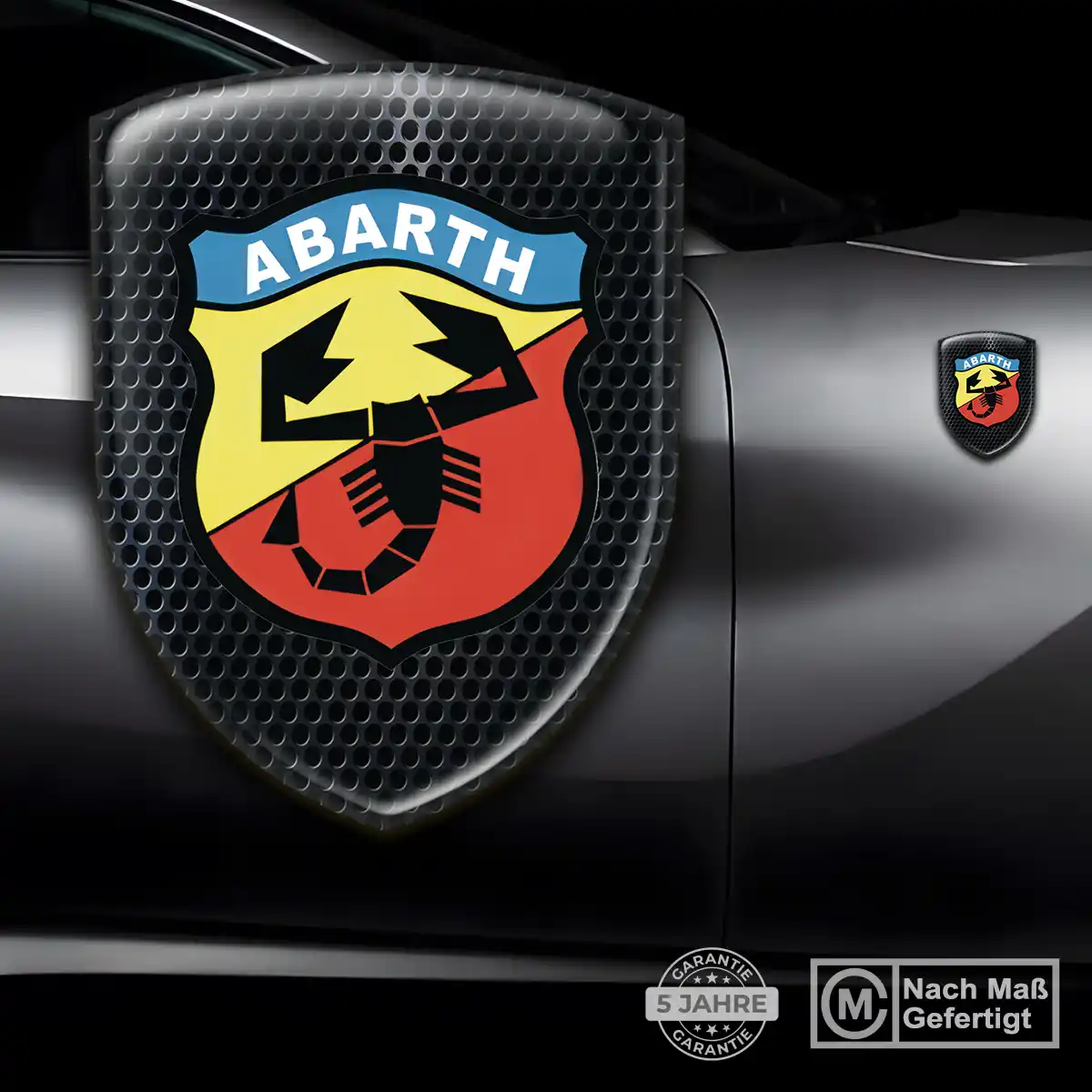 Abarth Aufkleber Silikon Embleme Auto Markenedition