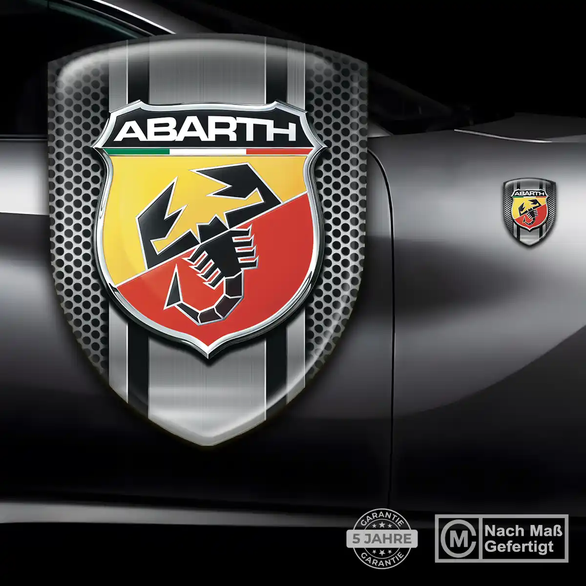 Abarth Aufkleber Silikon Embleme Auto Modernes Design