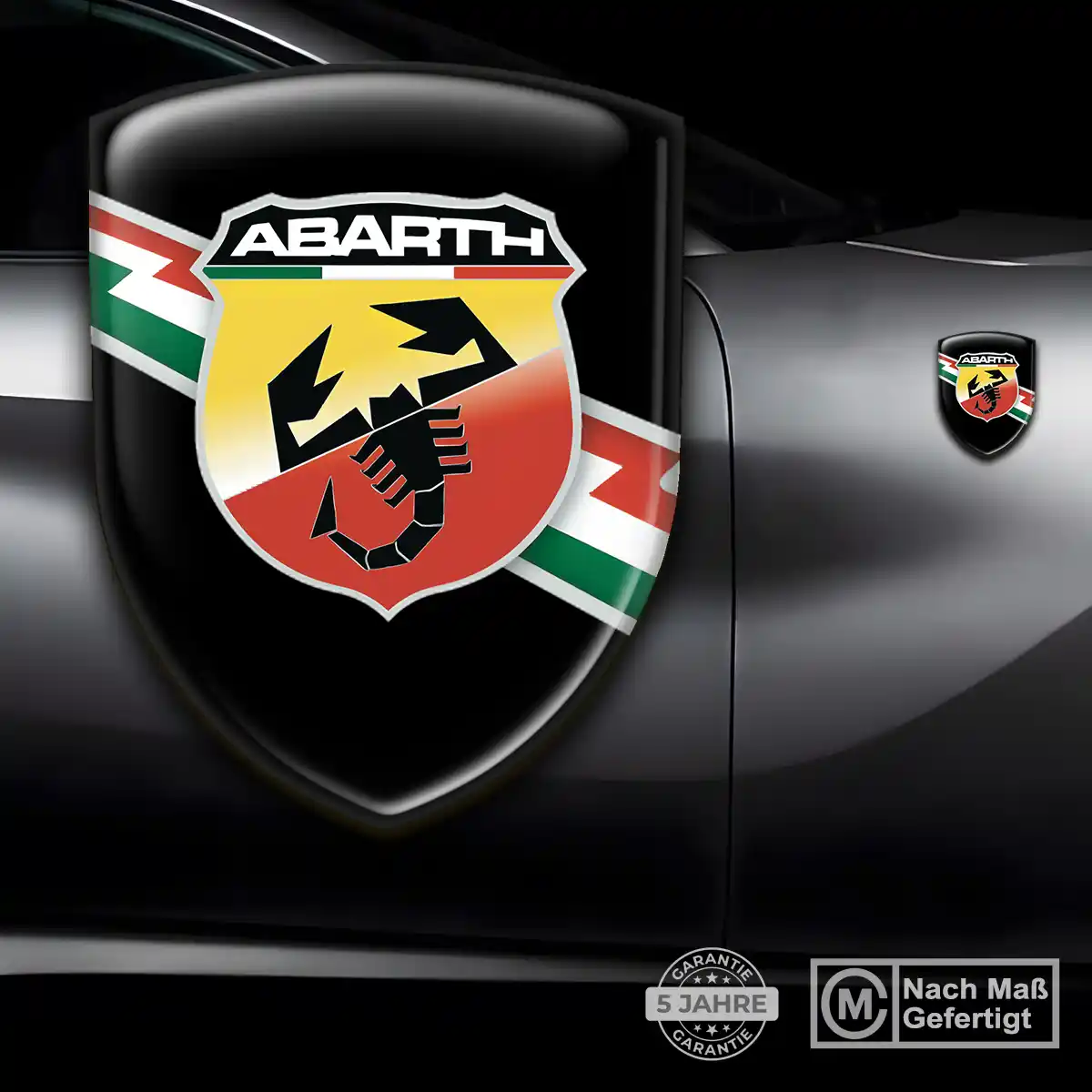 Abarth Aufkleber Silikon Embleme Auto Stilvolles Design