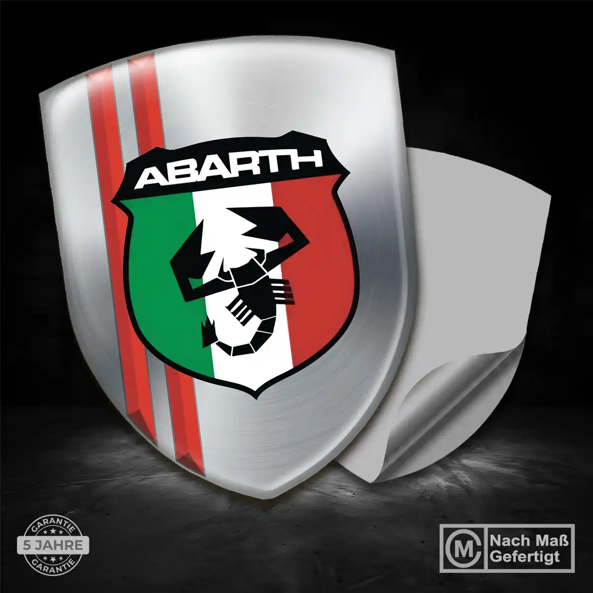 Abarth Aufkleber Silikon Embleme Auto Tuningfahrzeug