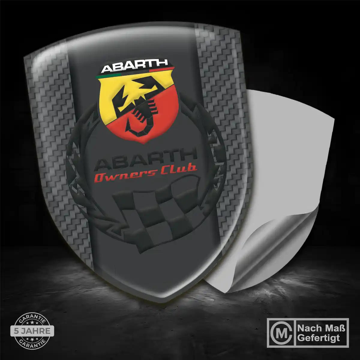 Abarth Aufkleber Silikon Embleme Überzeugende Qualität