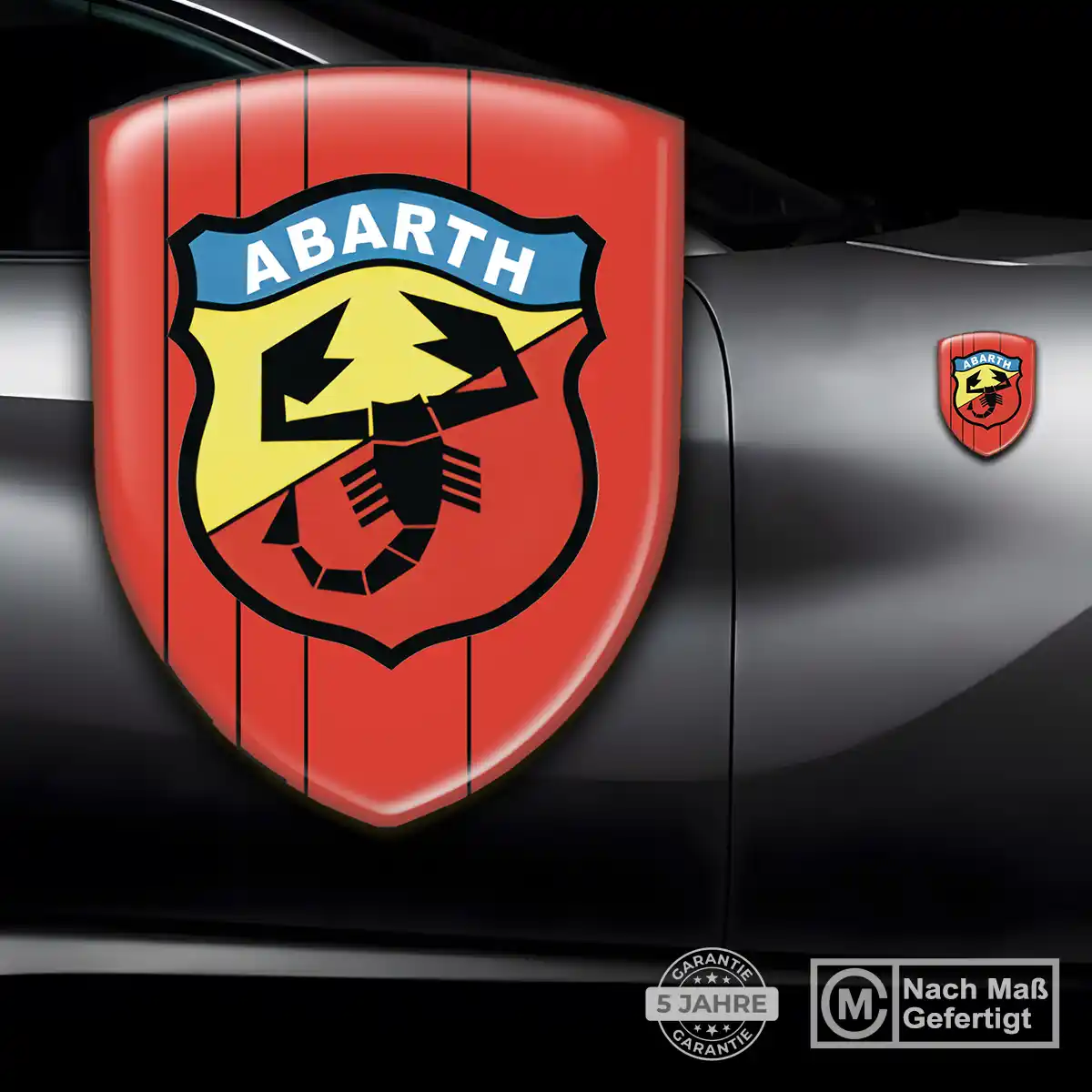 Abarth Aufkleber Silikon Embleme Elegantes Design