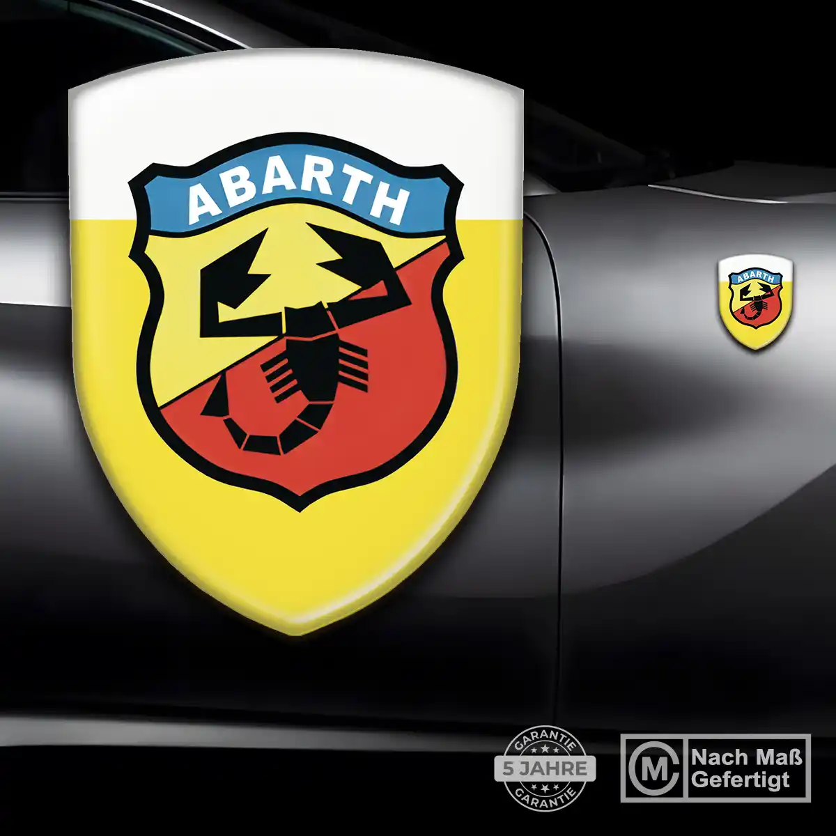 Abarth Aufkleber Silikon Embleme Erstklassige Qualität