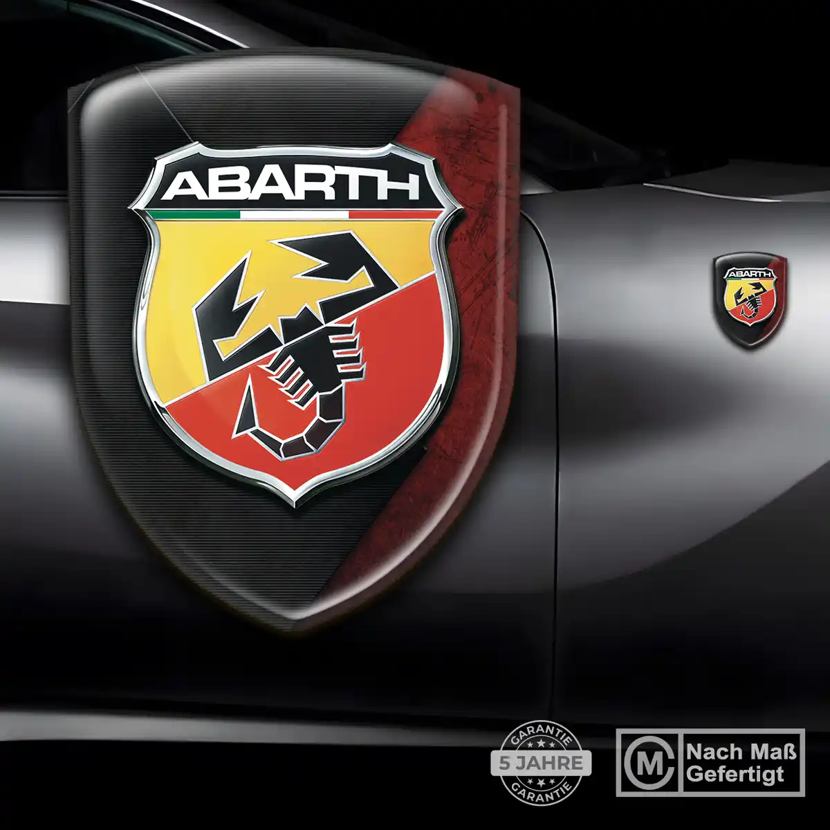 Abarth Aufkleber Silikon Embleme Exterieurdesign
