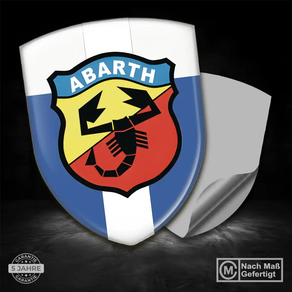 Abarth Aufkleber Silikon Embleme Interieurdesign