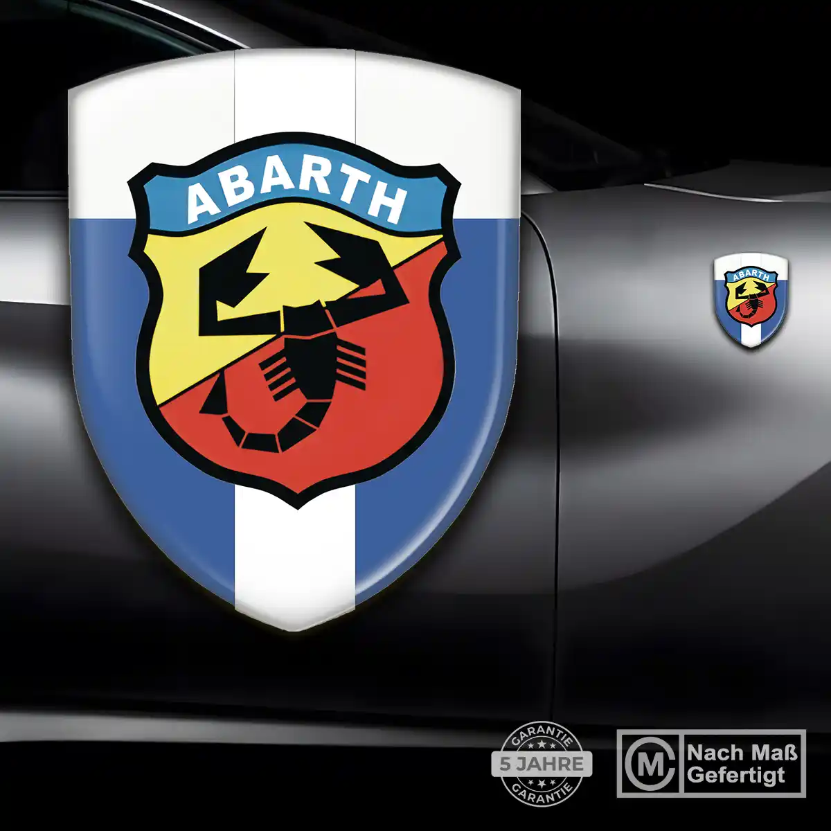 Abarth Aufkleber Silikon Embleme Interieurdesign