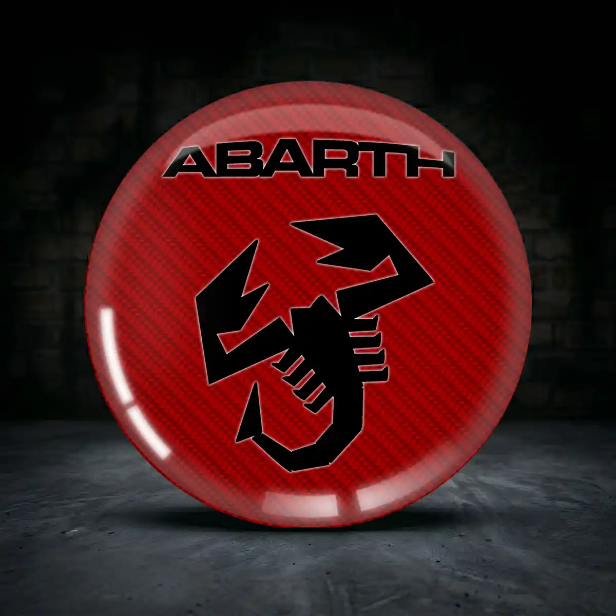 Abarth Aufkleber Silikon Embleme Limitierte Auflage