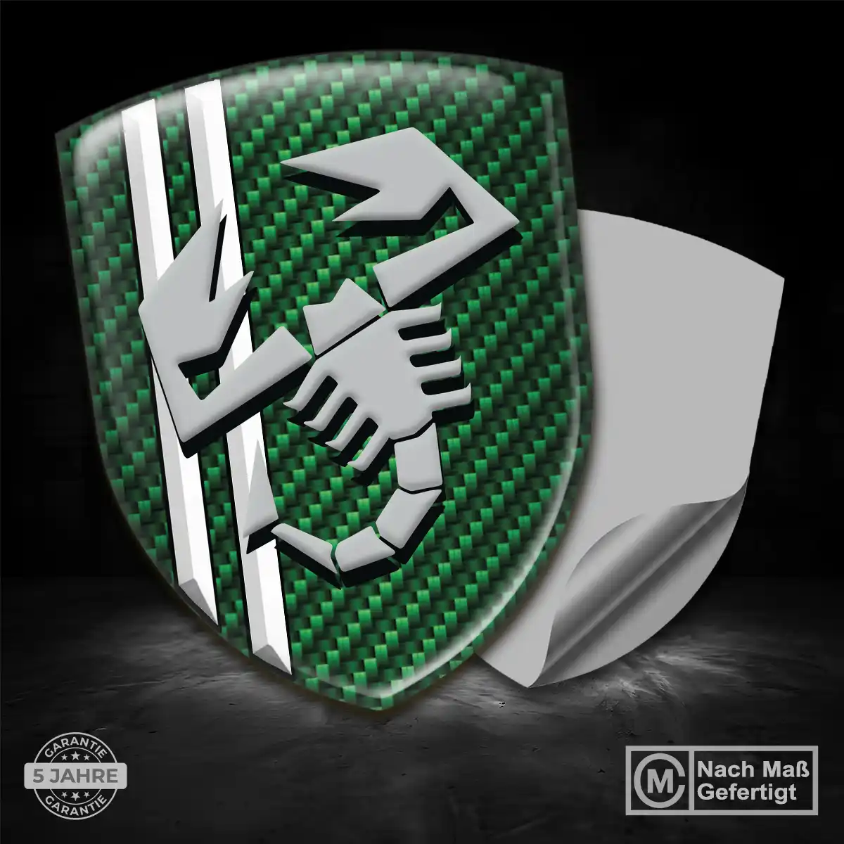 Abarth Aufkleber Silikon Embleme Markenedition