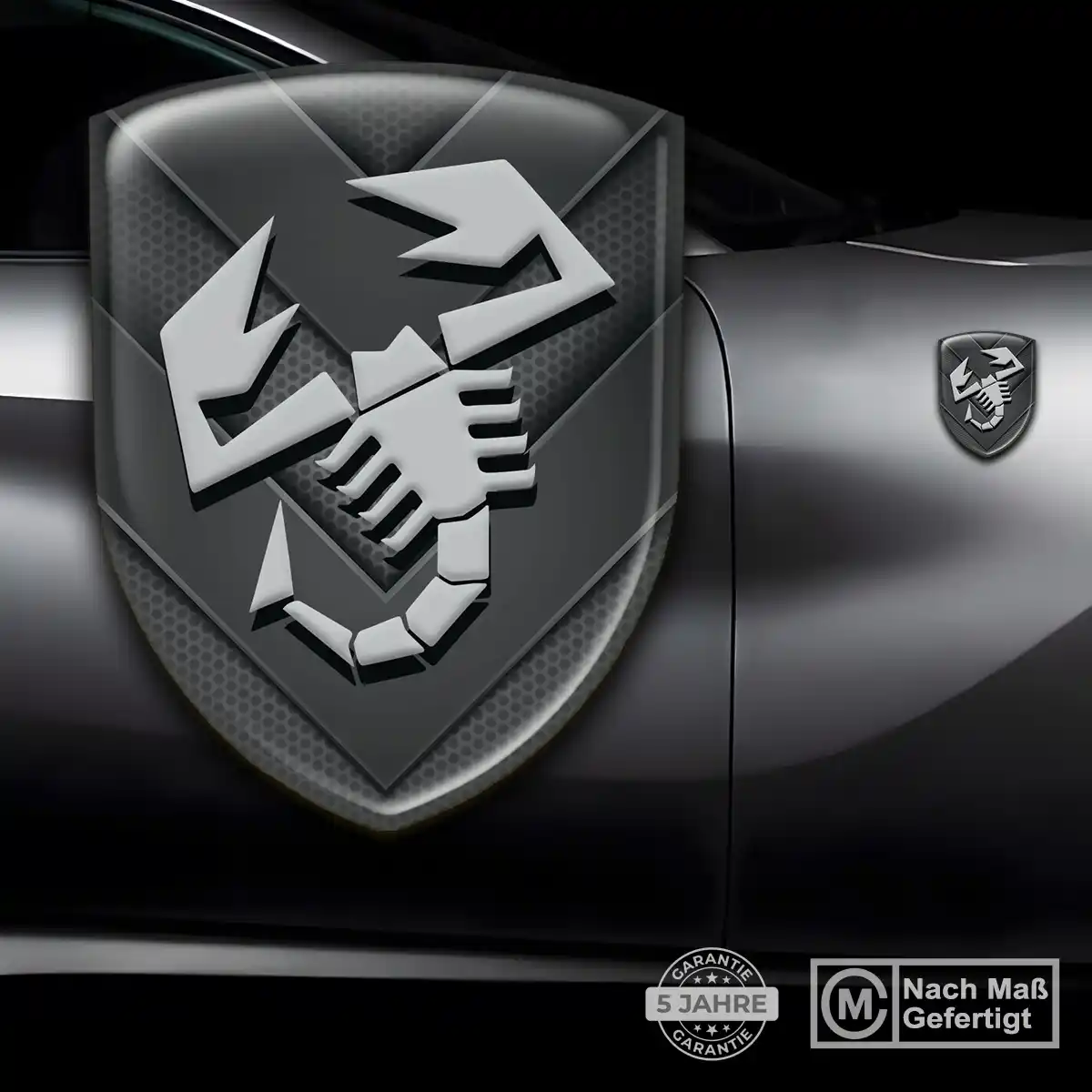 Abarth Aufkleber Silikon Embleme Modernes Design
