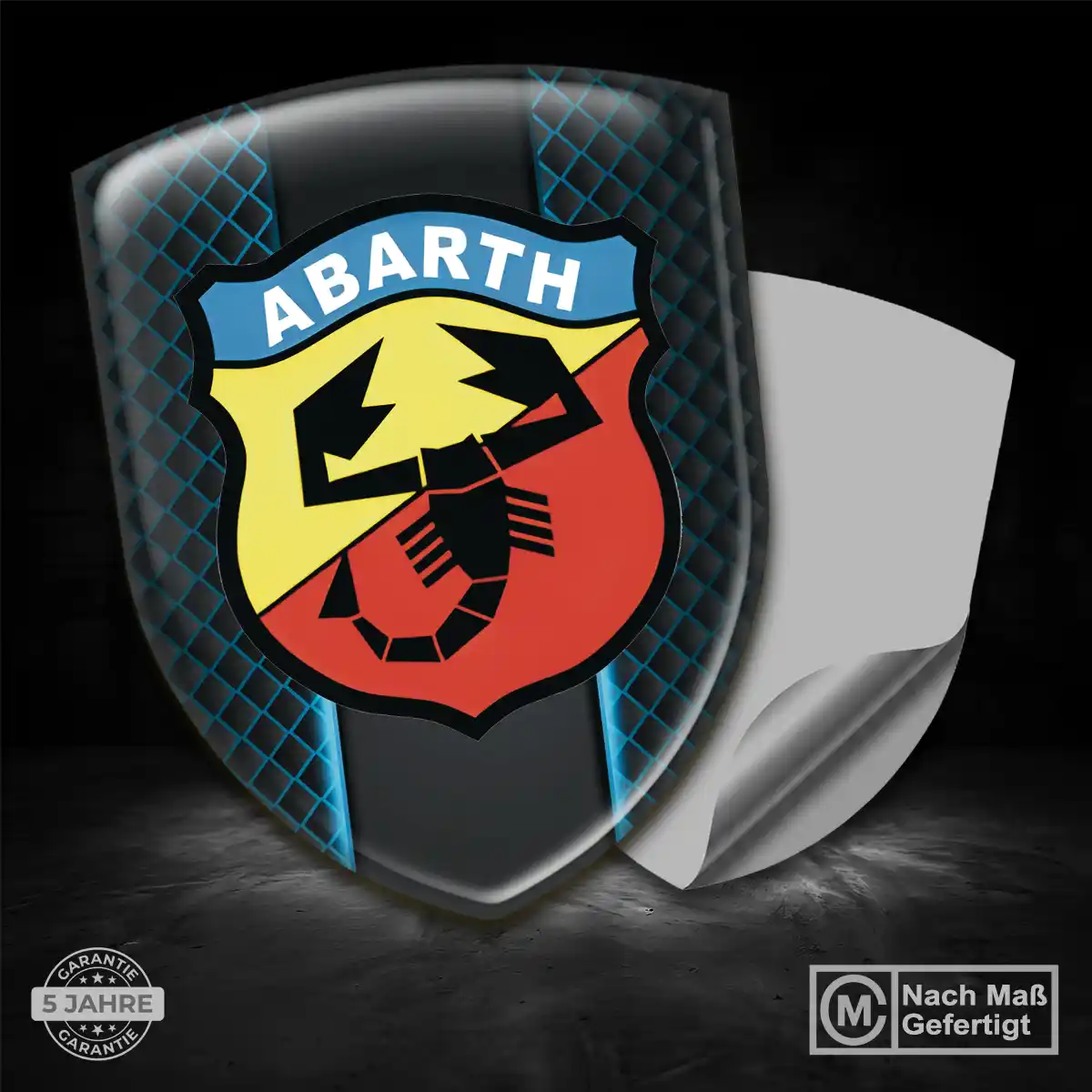 Abarth Aufkleber Silikon Embleme Spitzenqualität