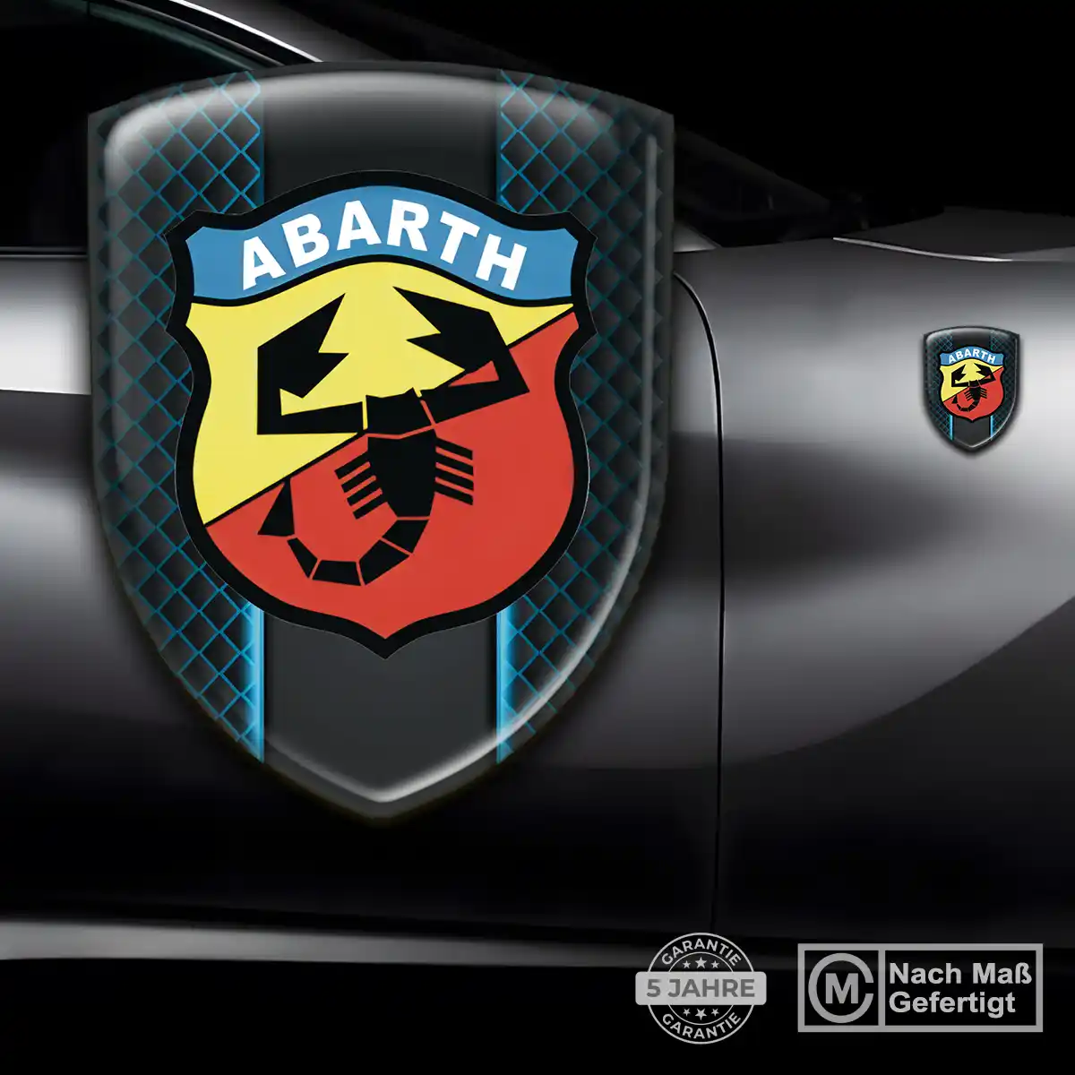 Abarth Aufkleber Silikon Embleme Spitzenqualität