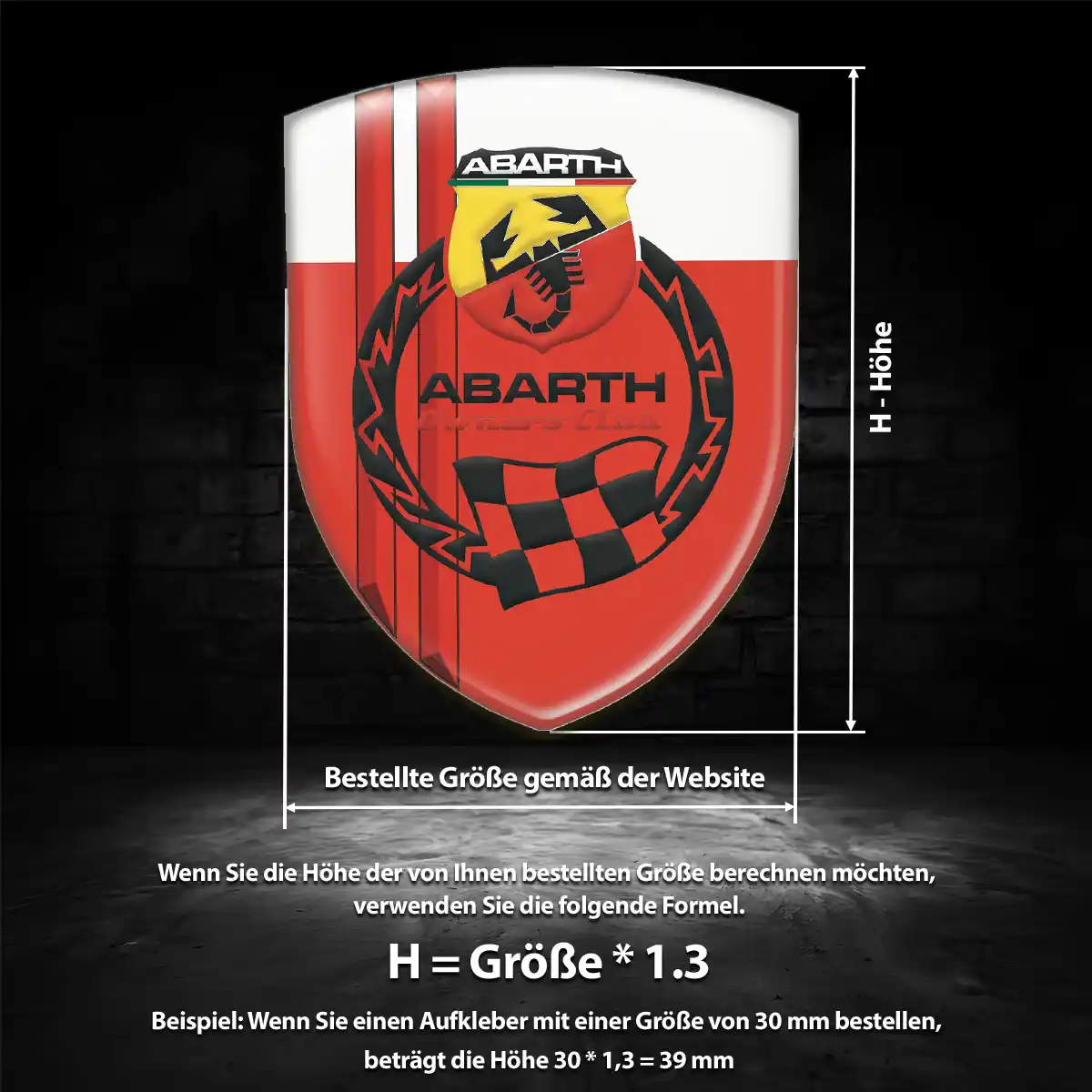 Abarth Aufkleber Tuningfahrzeug