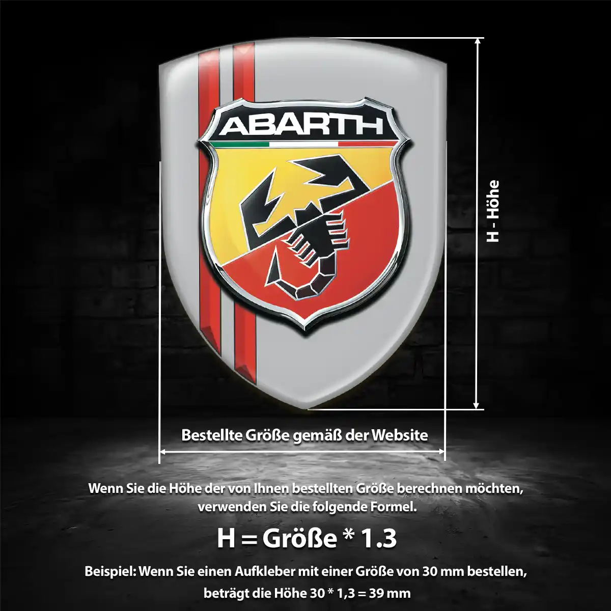 Abarth Aufkleber Wappen Auto Anspruchsvolles Design