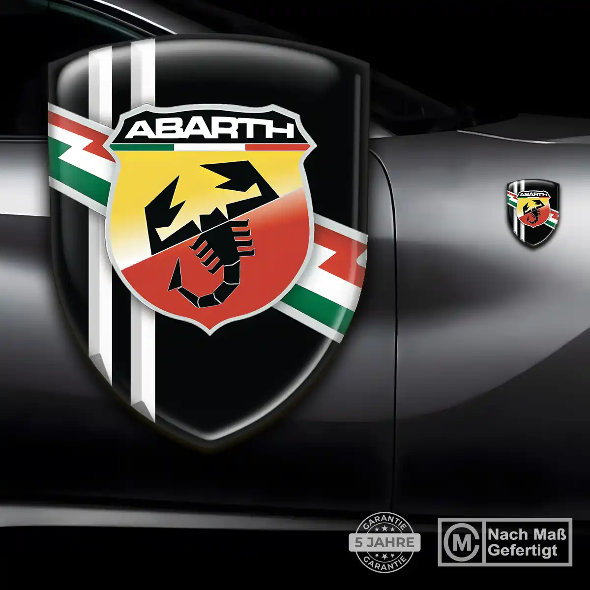 Abarth Aufkleber Wappen Auto Hohe Qualität
