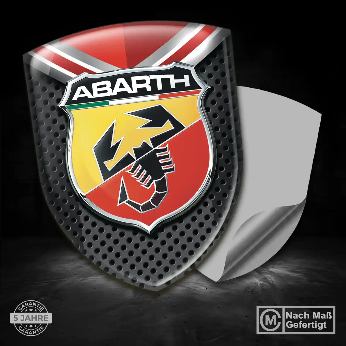 Abarth Aufkleber Wappen Auto Premium-Edition