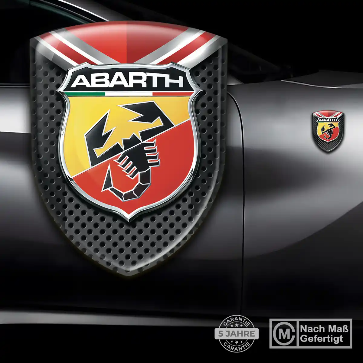 Abarth Aufkleber Wappen Auto Premium-Edition
