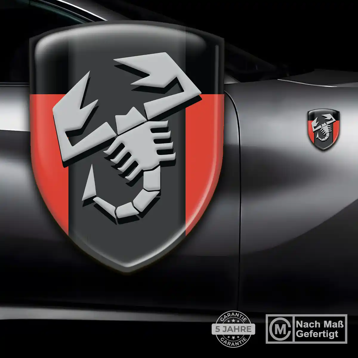 Abarth Aufkleber Wappen Auto Premiumqualität