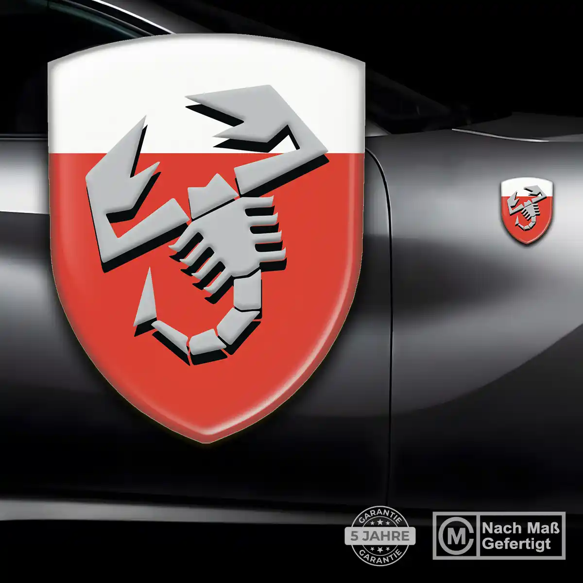 Abarth Aufkleber Wappen Edles Design
