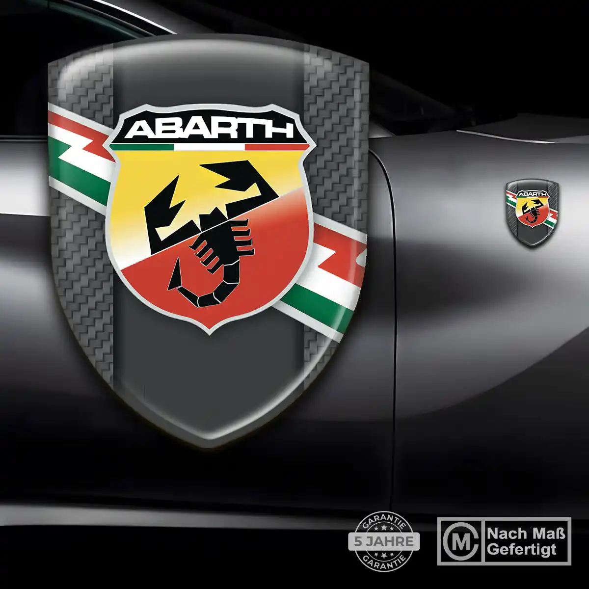 Abarth Aufkleber Wappen Emblem Ausdrucksstarkes Design