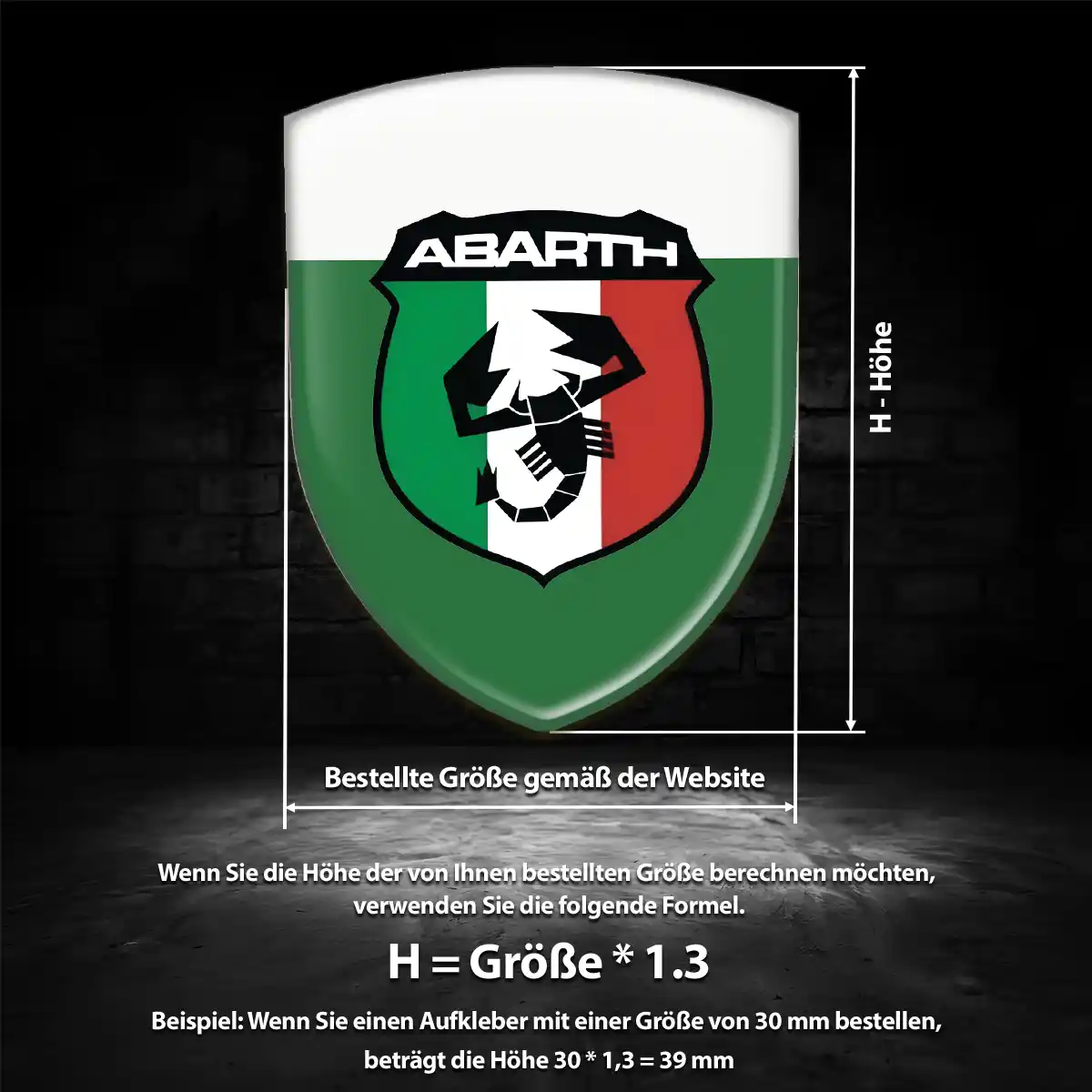 Abarth Aufkleber Wappen Emblem Auto Elegantes Design