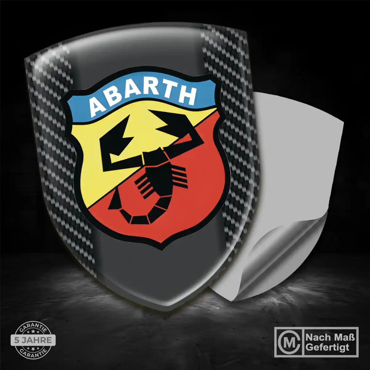 Abarth Aufkleber Wappen Emblem Auto Erstklassige Qualität