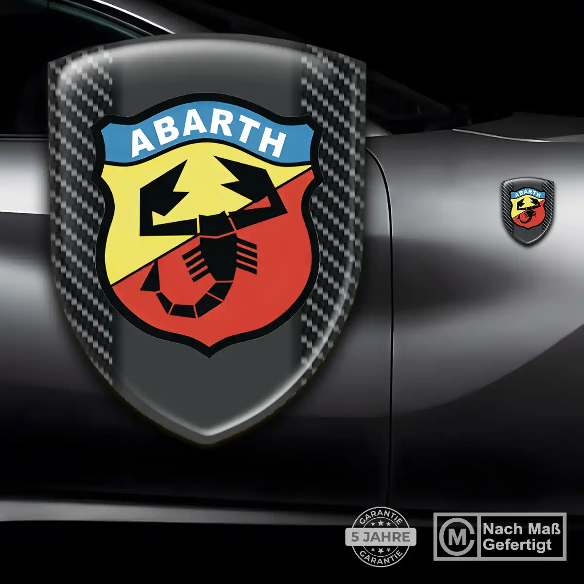 Abarth Aufkleber Wappen Emblem Auto Erstklassige Qualität