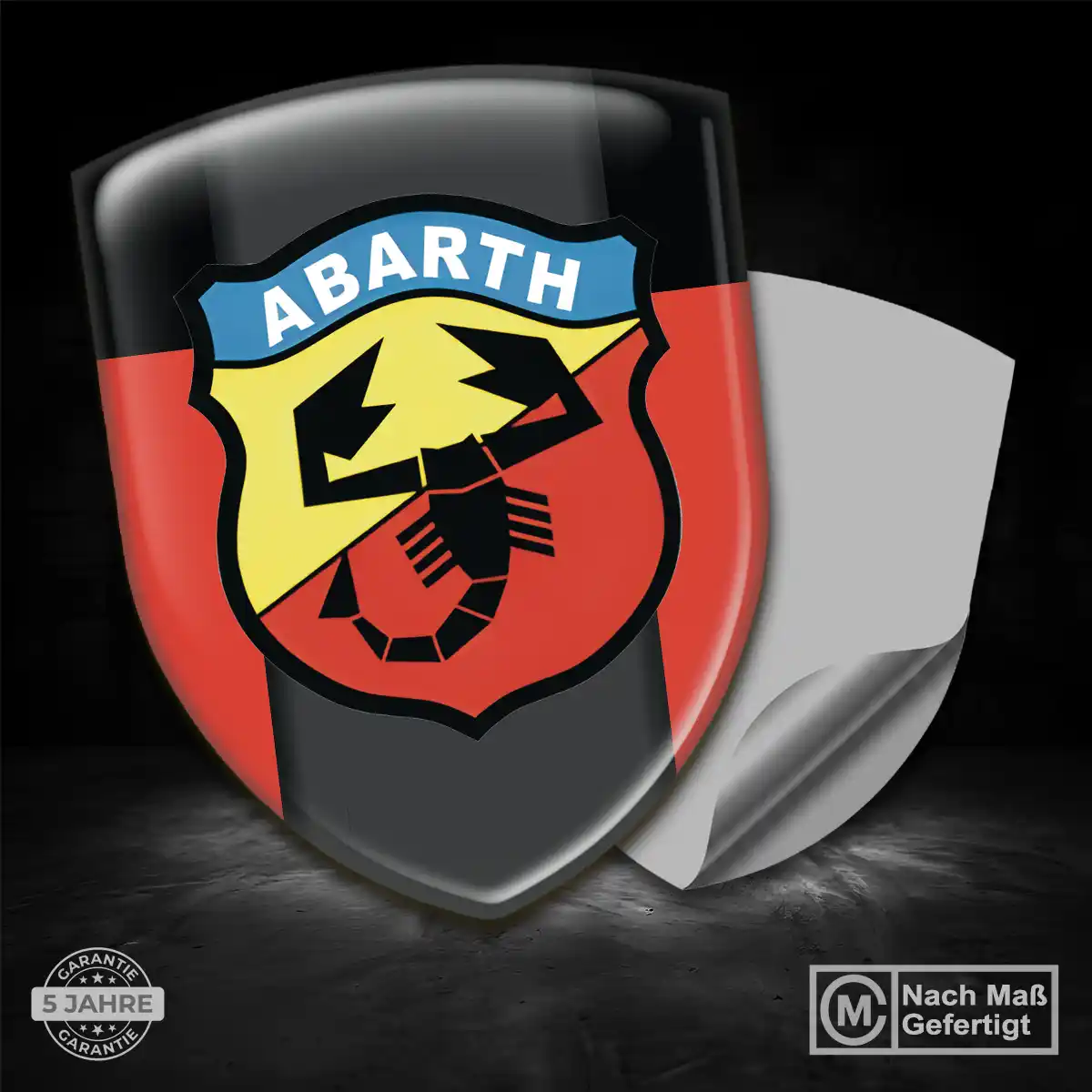 Abarth Aufkleber Wappen Emblem Auto Höchste Qualität