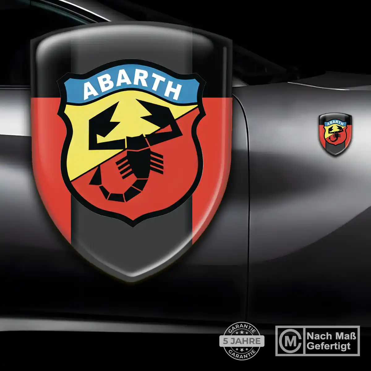 Abarth Aufkleber Wappen Emblem Auto Höchste Qualität