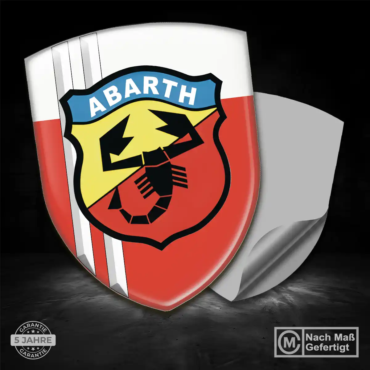 Abarth Aufkleber Wappen Emblem Auto Stilvolles Design