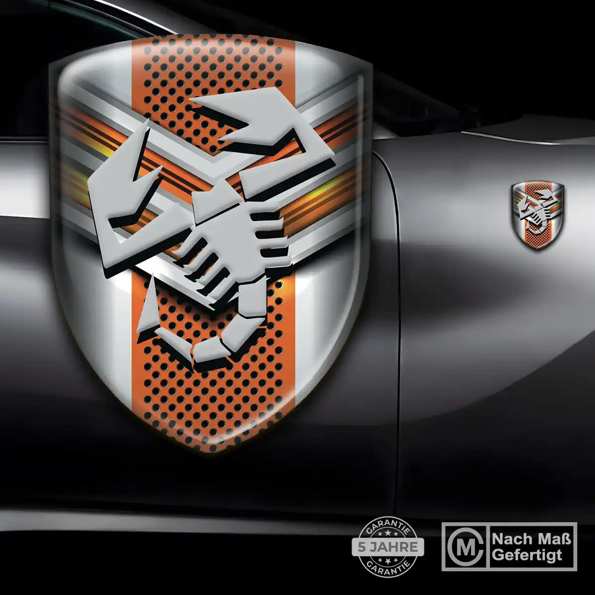 Abarth Aufkleber Wappen Emblem Überzeugende Qualität