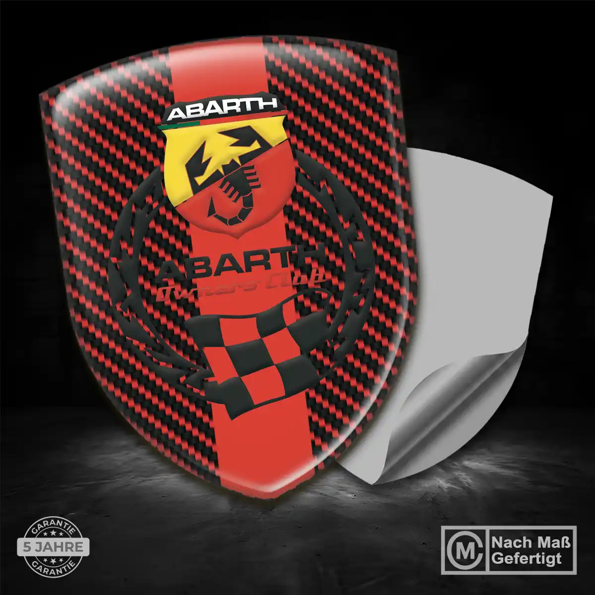 Abarth Aufkleber Wappen Emblem Edles Design