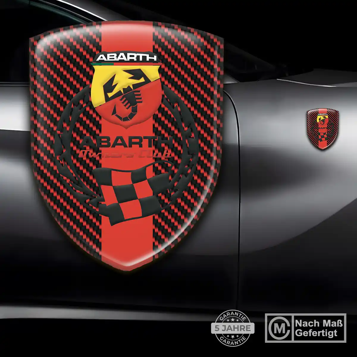 Abarth Aufkleber Wappen Emblem Edles Design